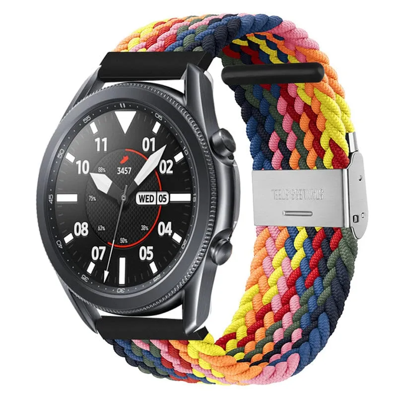 Nylon Braided Loop Watch Straps Compatible with the Garmin Vivomove HR & HR Sports