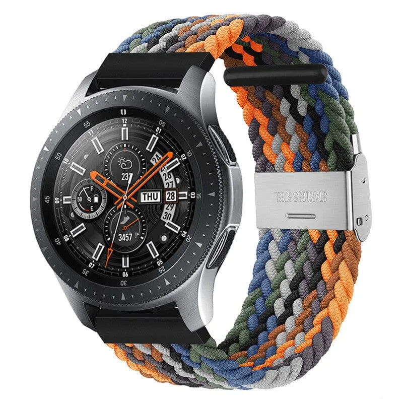 Nylon Braided Loop Watch Straps Compatible with the Garmin Vivomove HR & HR Sports