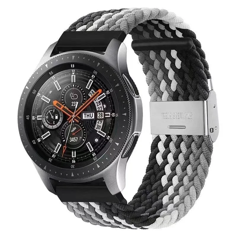 Nylon Braided Loop Watch Straps Compatible with the Garmin Vivomove HR & HR Sports