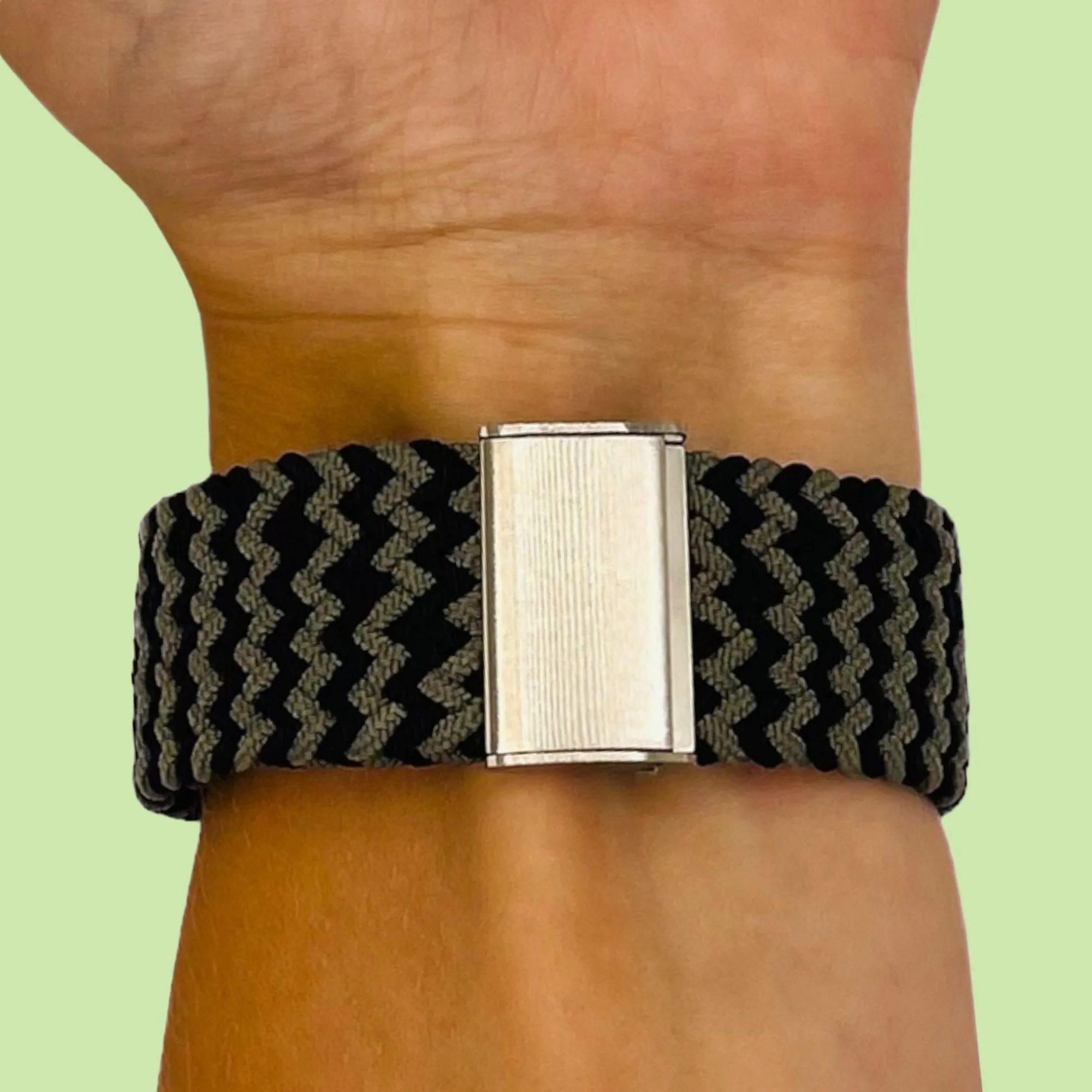 Nylon Braided Loop Watch Straps Compatible with the Garmin Vivomove HR & HR Sports