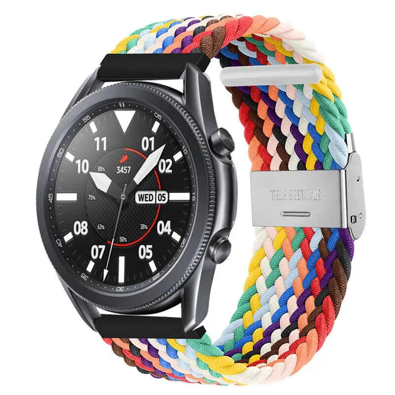 Nylon Braided Loop Watch Straps Compatible with the Garmin Vivomove HR & HR Sports