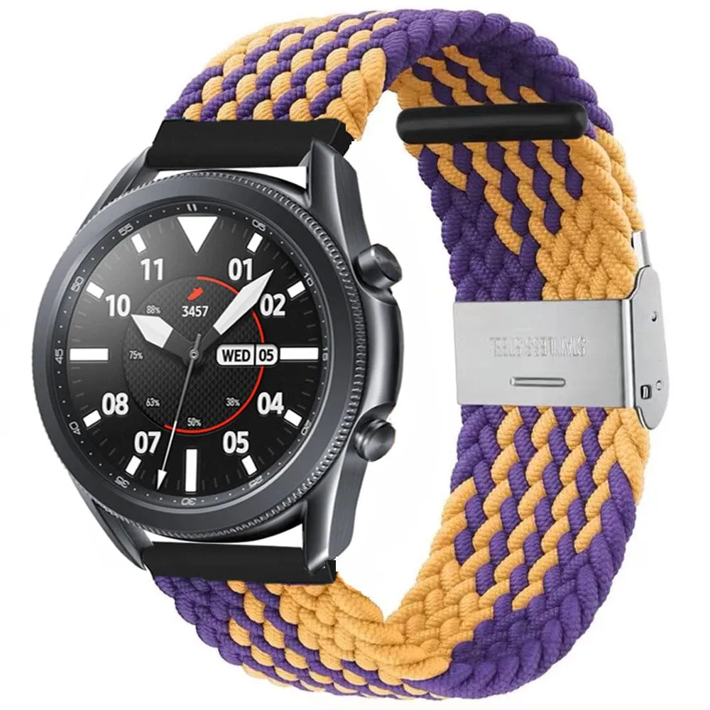 Nylon Braided Loop Watch Straps Compatible with the Garmin Vivomove HR & HR Sports