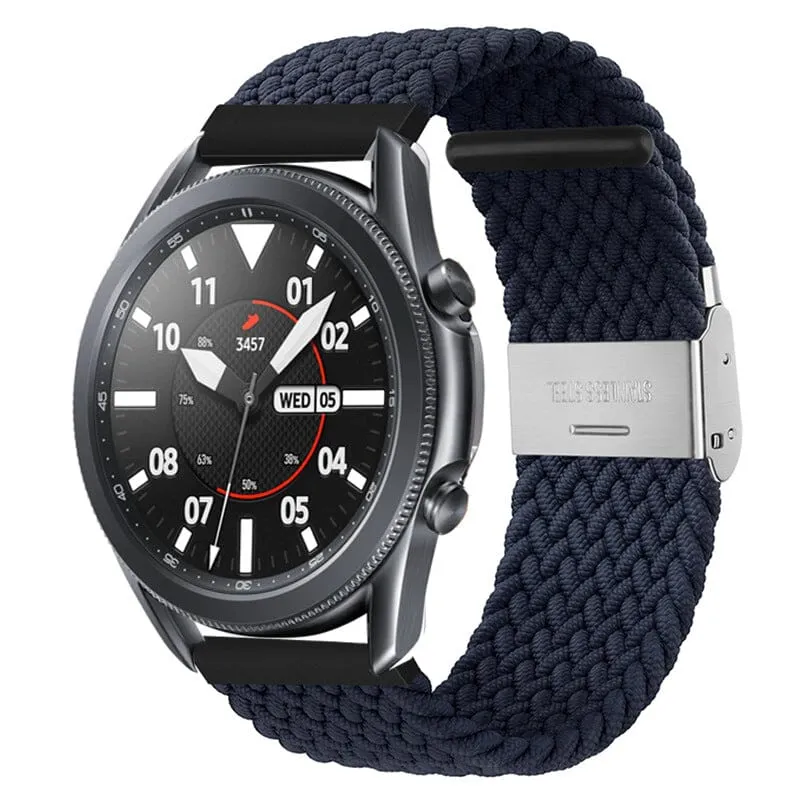 Nylon Braided Loop Watch Straps Compatible with the Garmin Vivomove HR & HR Sports