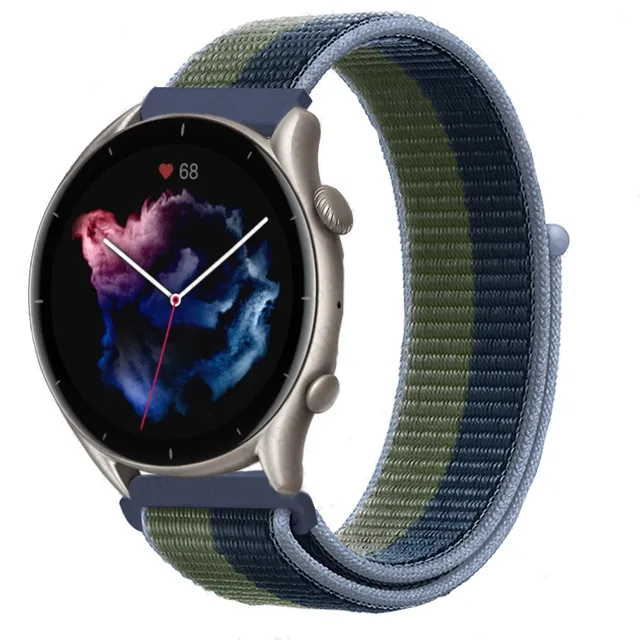 Nylon Sports Loop Watch Straps Compatible with the Huawei Watch GT2 46mm