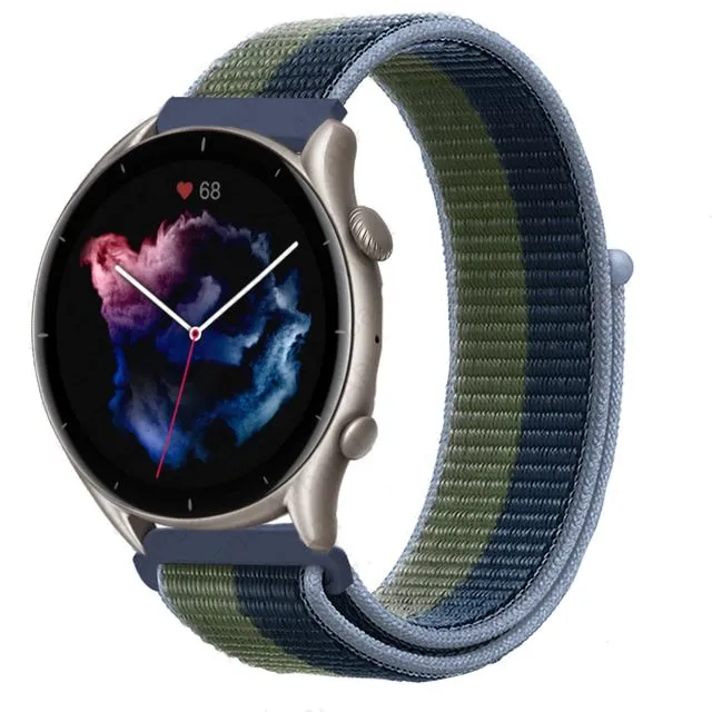 Nylon Sports Loop Watch Straps Compatible with the Samsung Galaxy Watch 4 Classic (42mm & 46mm)