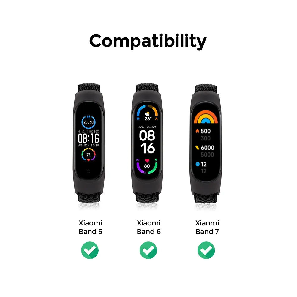 Nylon Straps | Xiaomi Mi Band 7 / 6 / 5 | Pack of 3