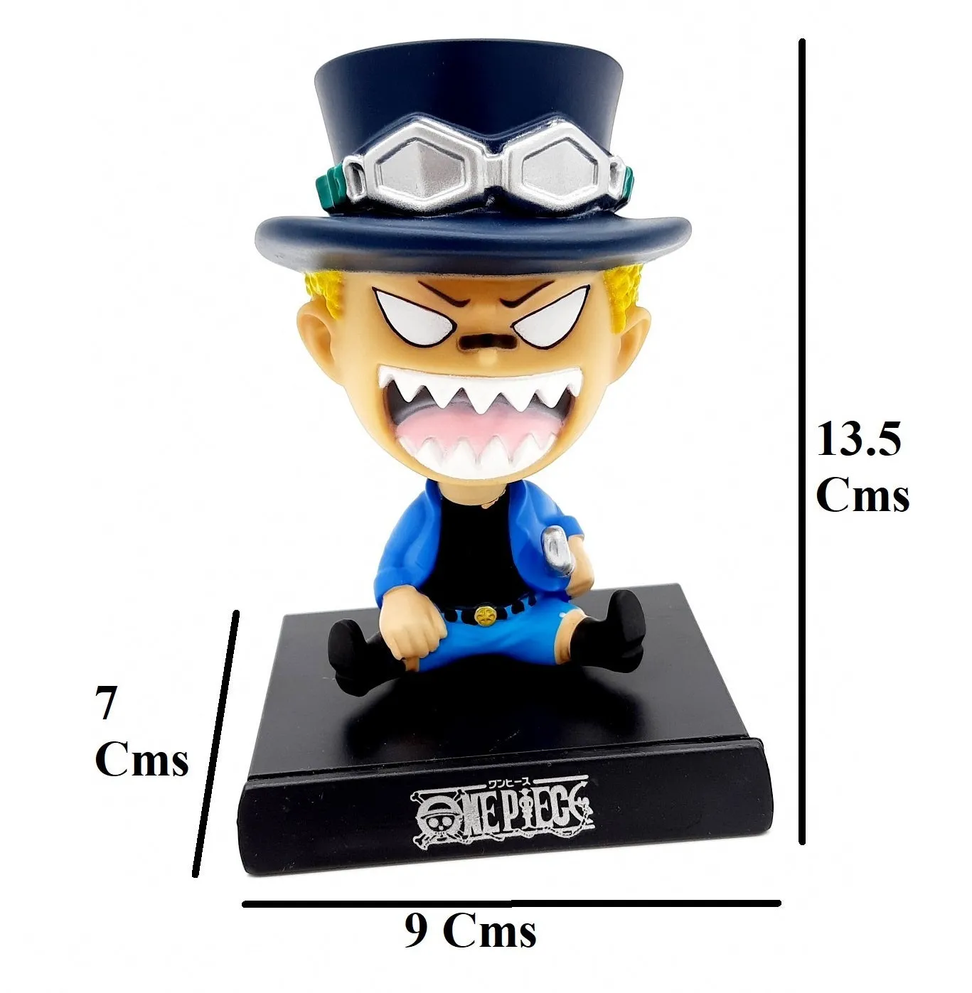 One Piece | Sabo Anime Bobblehead With Mobile Holder| For Cars | 13 CMS |