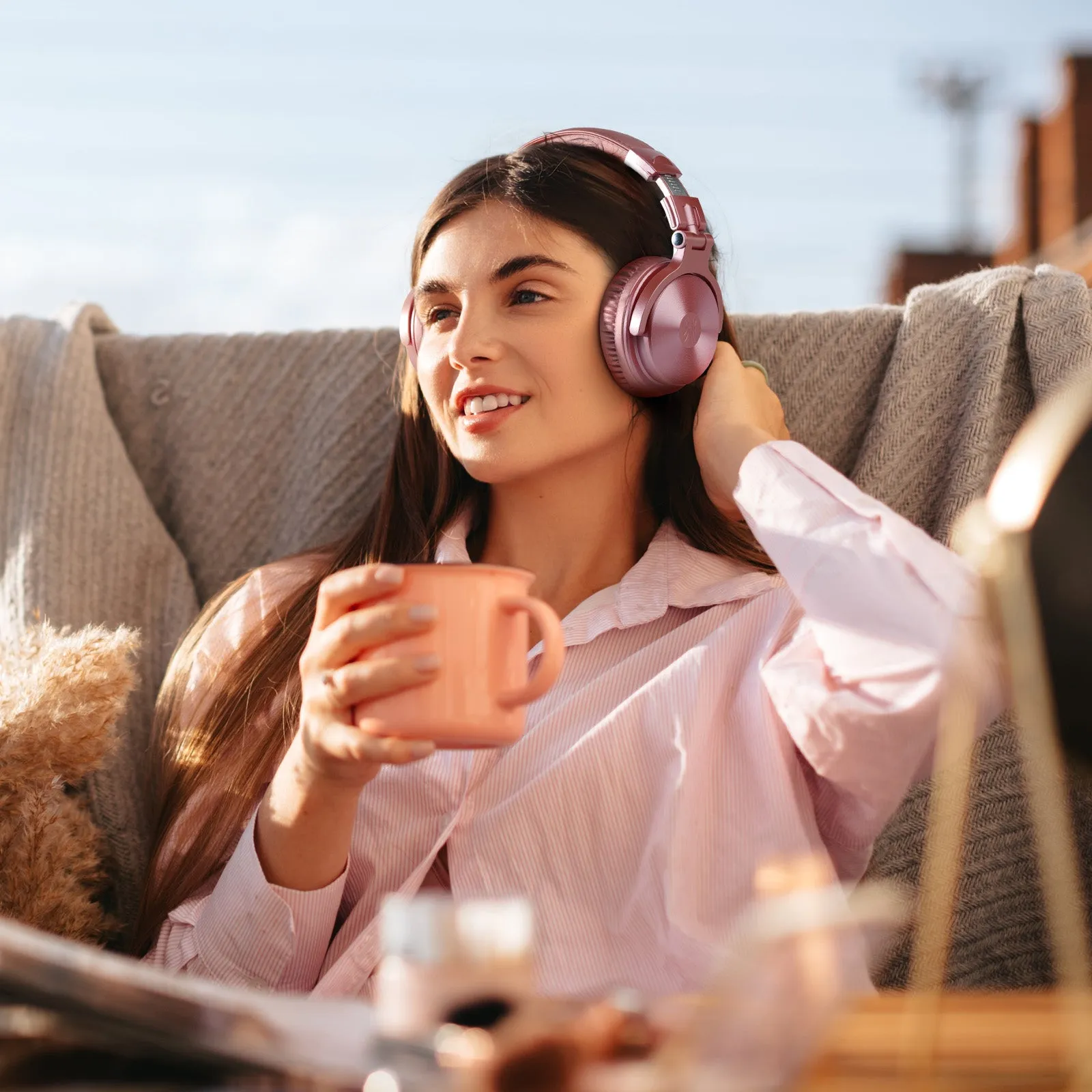 OneOdio® Studio Wireless C Bluetooth Headphones (Rose Gold)