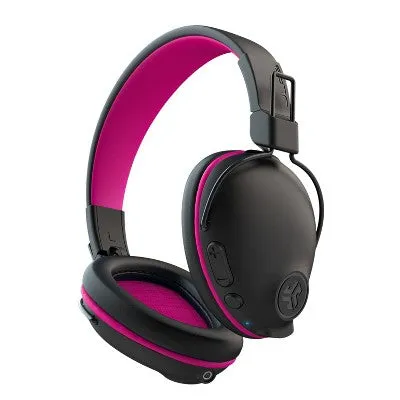 Open Box - JLab Pro Over-Ear Bluetooth Wireless Kids' Headphones - Black/Pink