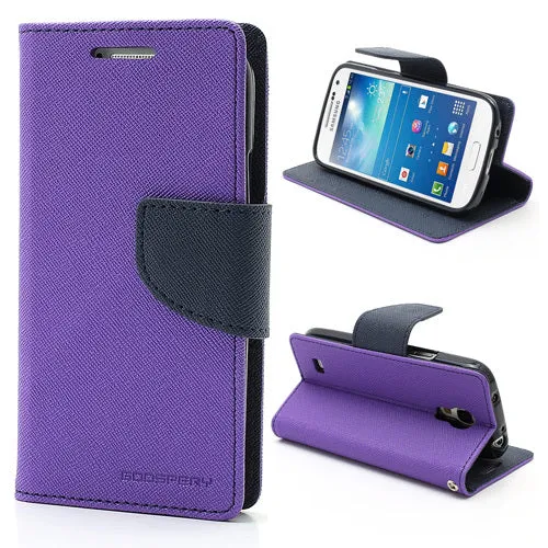 Original Mercury Double Color Leather Flip Case Cover For Samsung Galaxy S4 S5 S6 S8 A3 A5 A7 J1 J3 J5 J7 2016 2017 Prime Cases