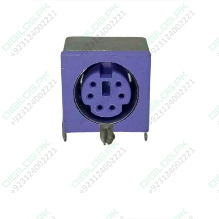 Pcb Mount 6 Pin Mini Din Socket Audio Video Connector