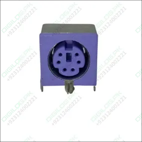 Pcb Mount 6 Pin Mini Din Socket Audio Video Connector