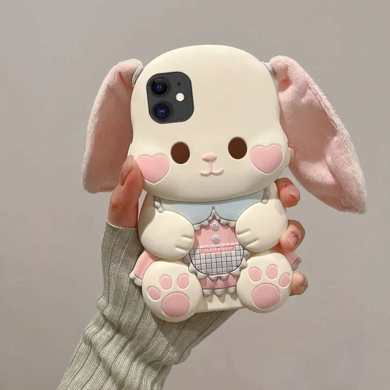 Pink Rabbit iPhone Case