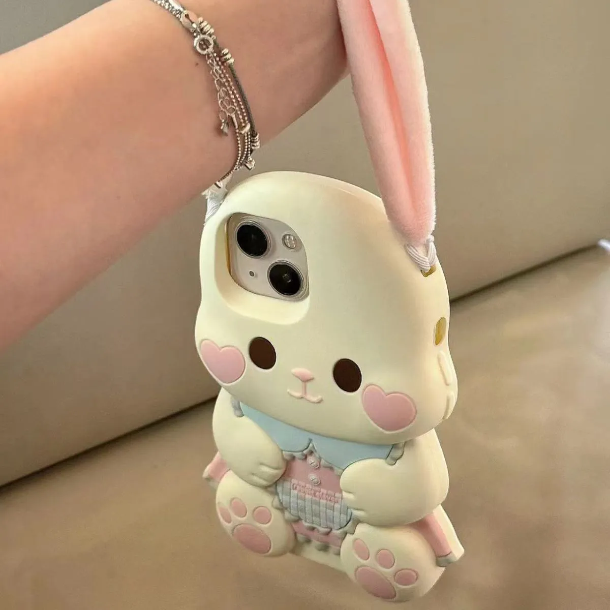 Pink Rabbit iPhone Case