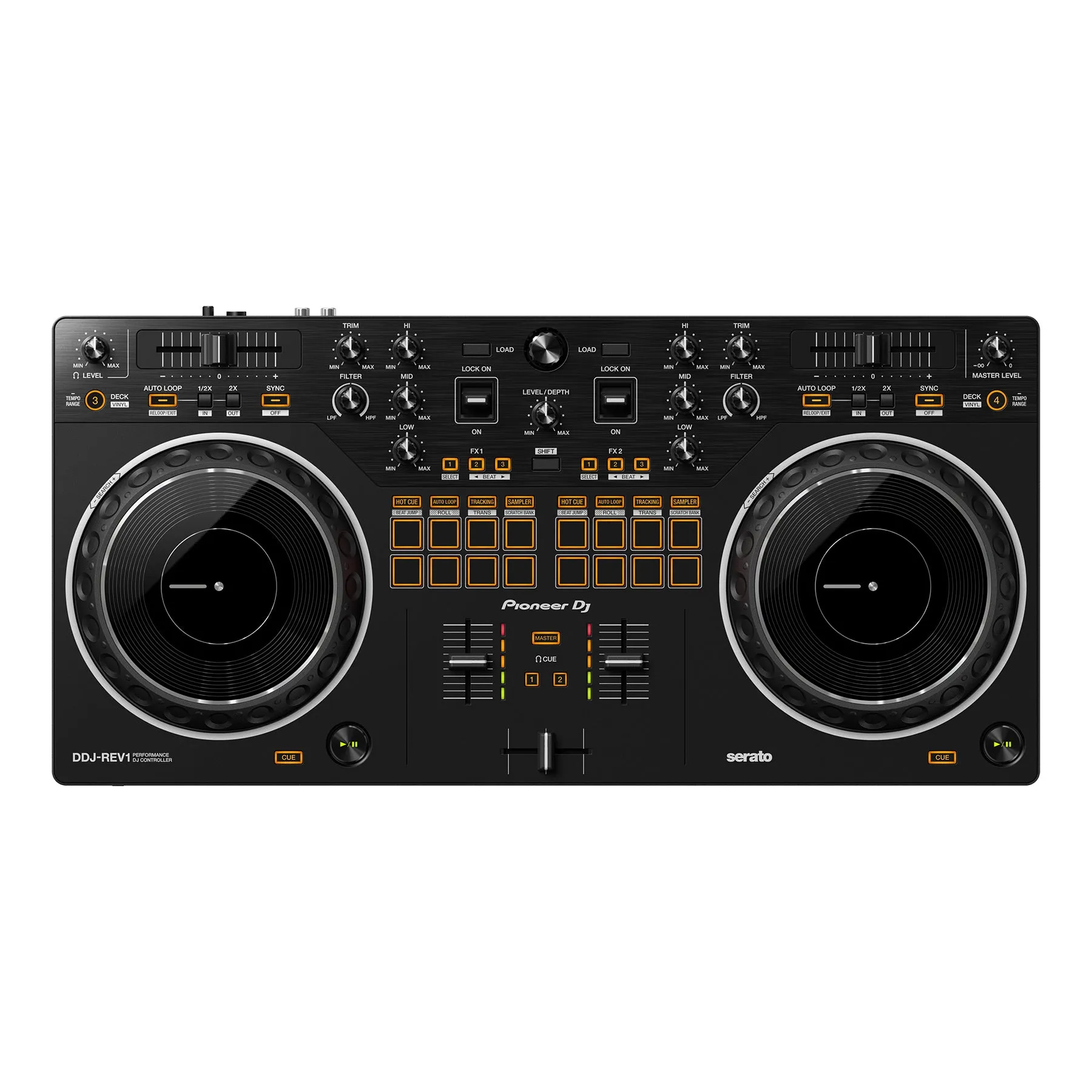 Pioneer DJ DDJ-REV1 Scratch-style 2-channel DJ Controller for Serato DJ Lite