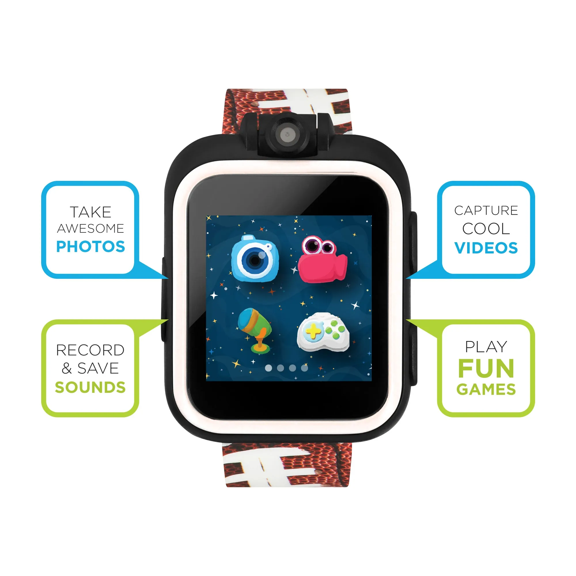 PlayZoom Smartwatch for Kids: Football Print