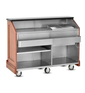 Portable Bar With Stainless Steel Working Side - ES-CB-5-BW