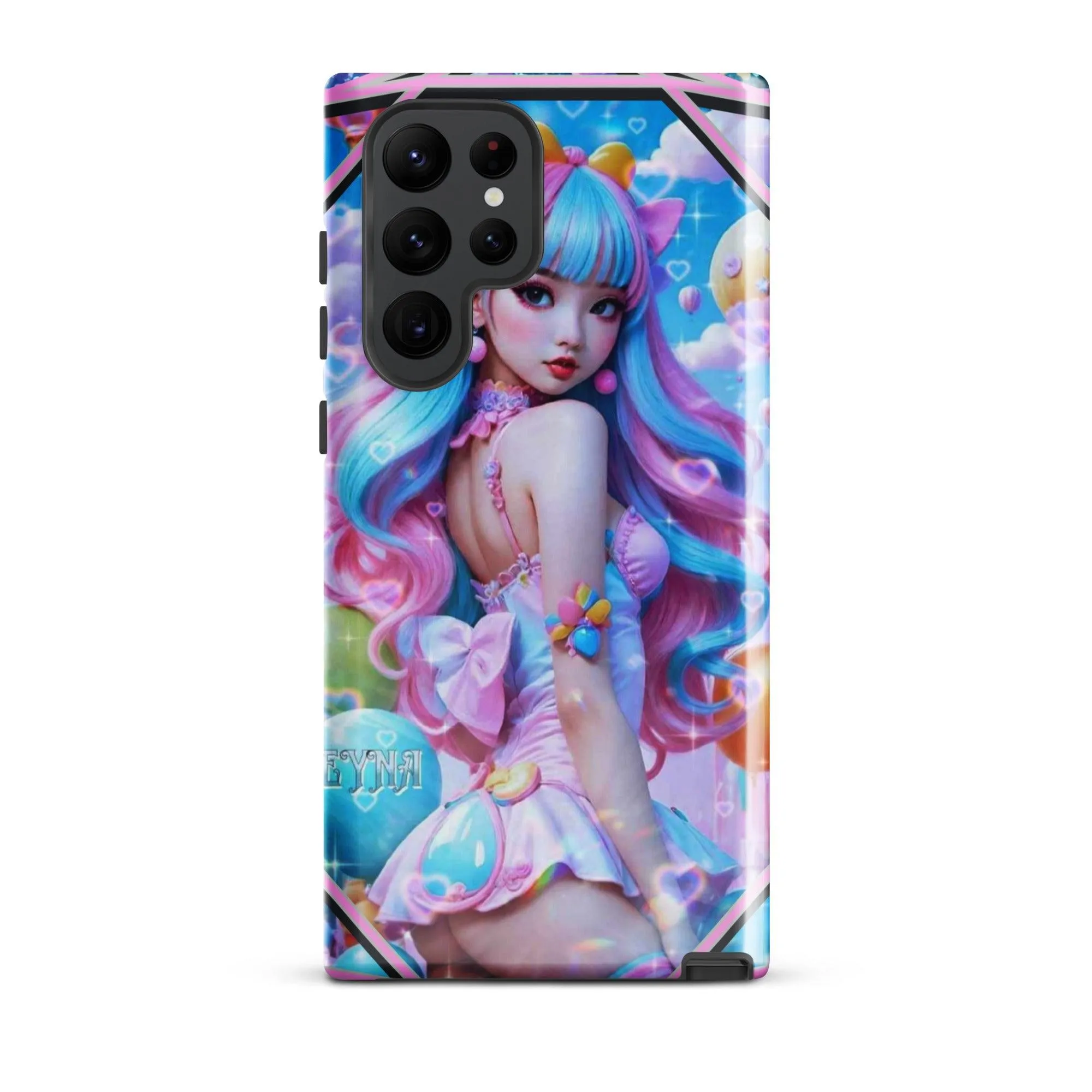 "Kawaii Shimmering Cutie" Tough Case for Samsung® Phones - Dual Layer Protection