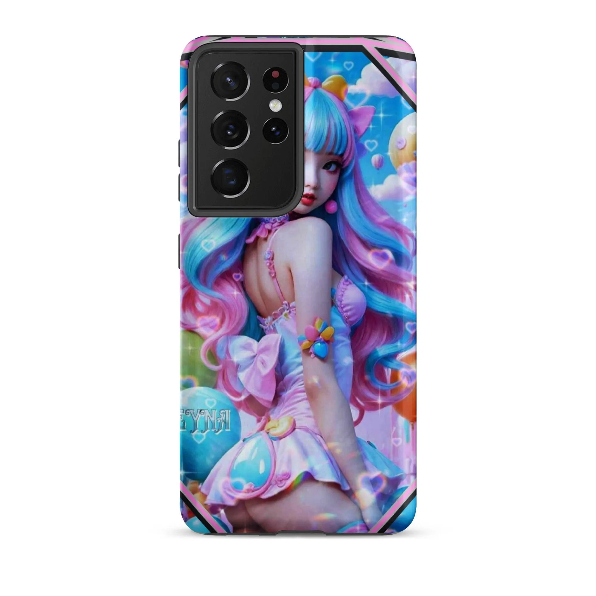 "Kawaii Shimmering Cutie" Tough Case for Samsung® Phones - Dual Layer Protection