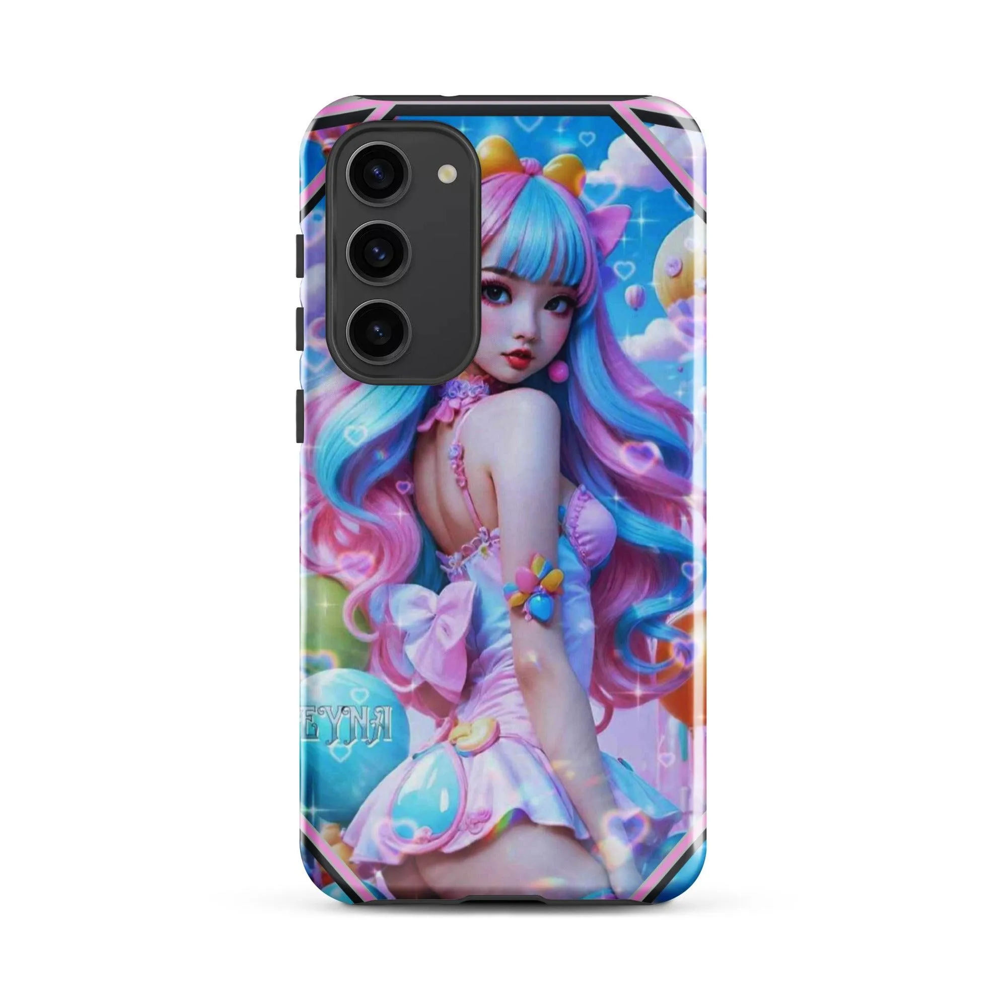 "Kawaii Shimmering Cutie" Tough Case for Samsung® Phones - Dual Layer Protection