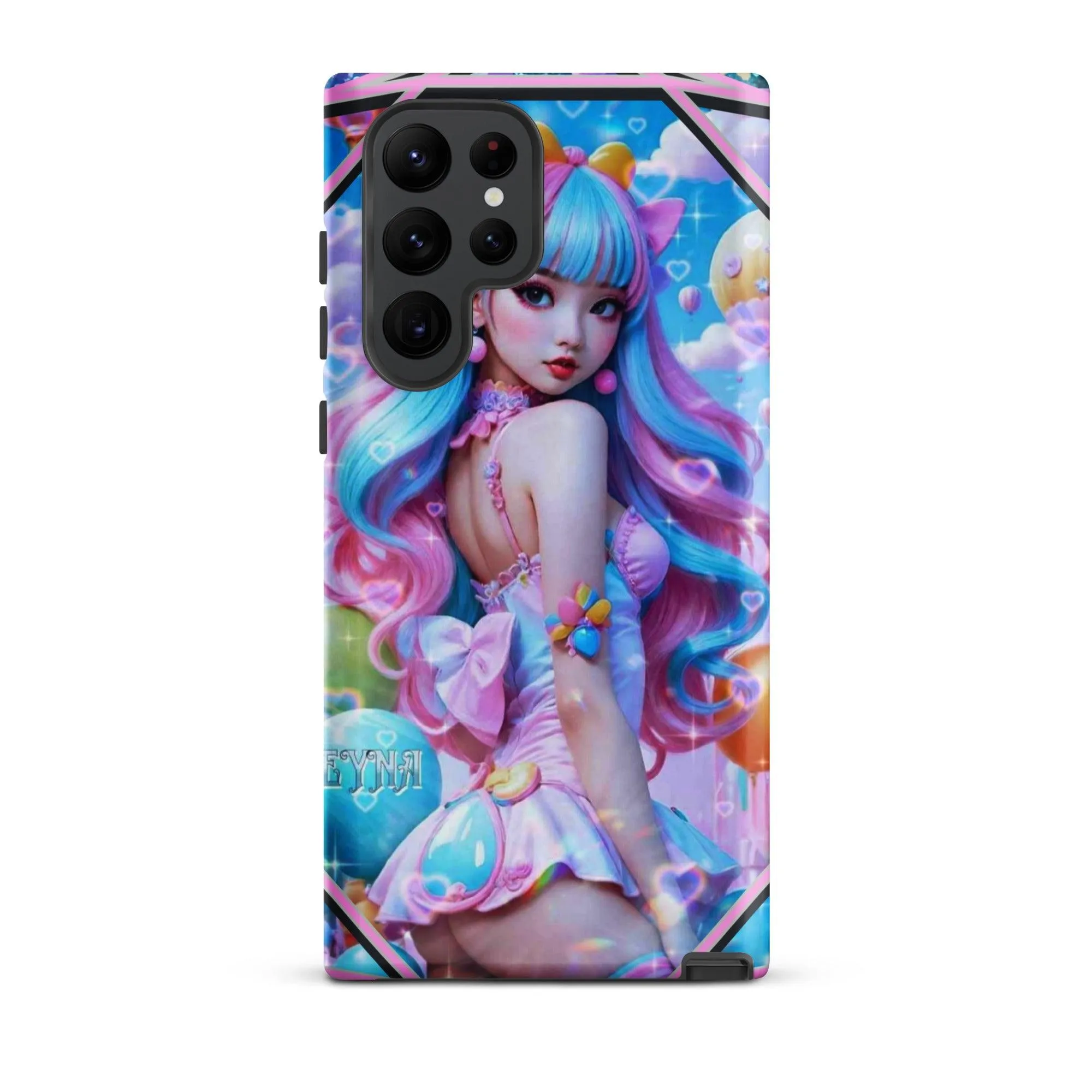 "Kawaii Shimmering Cutie" Tough Case for Samsung® Phones - Dual Layer Protection