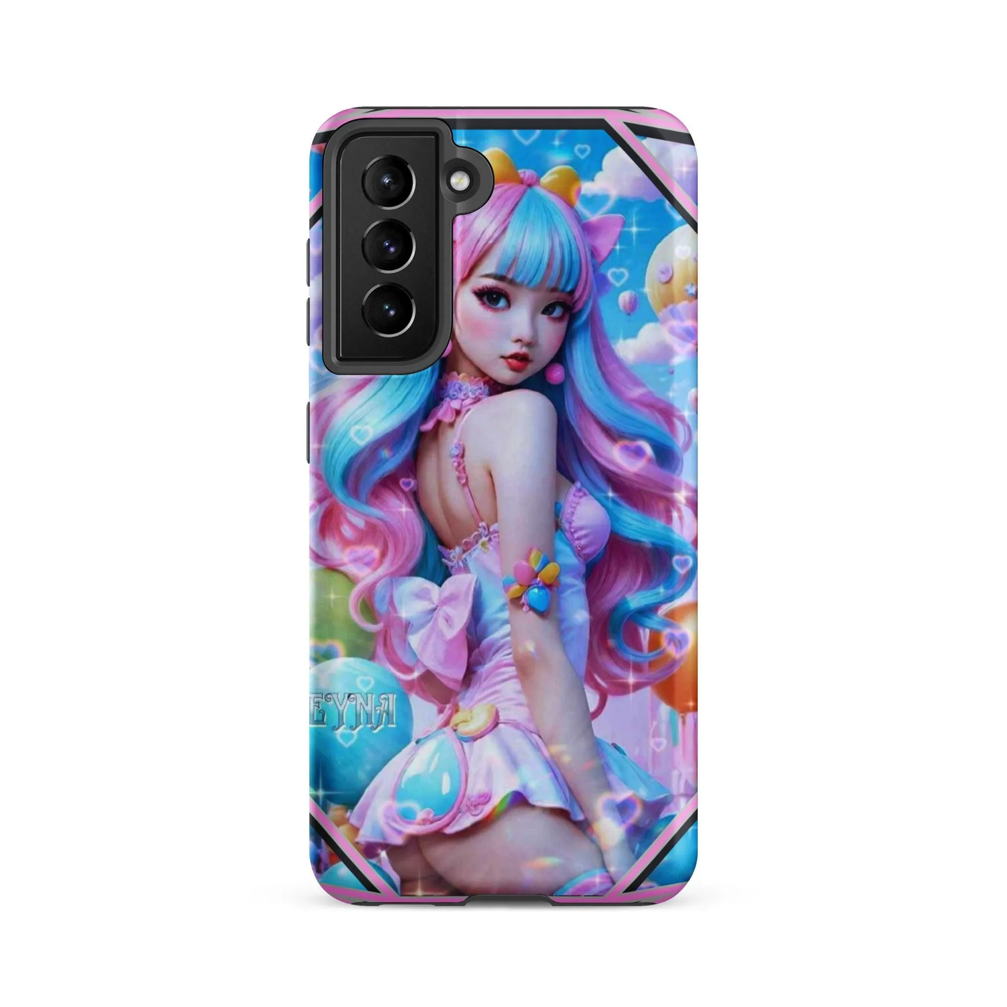 "Kawaii Shimmering Cutie" Tough Case for Samsung® Phones - Dual Layer Protection