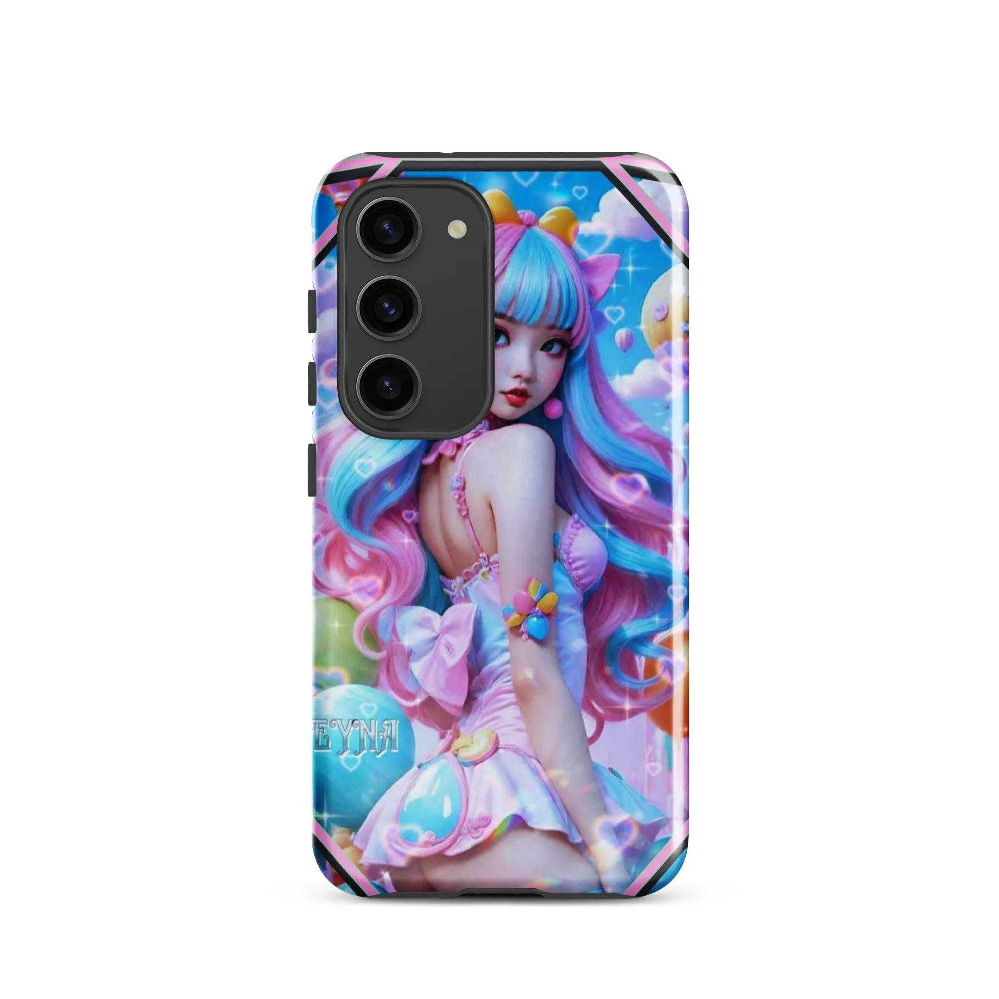 "Kawaii Shimmering Cutie" Tough Case for Samsung® Phones - Dual Layer Protection