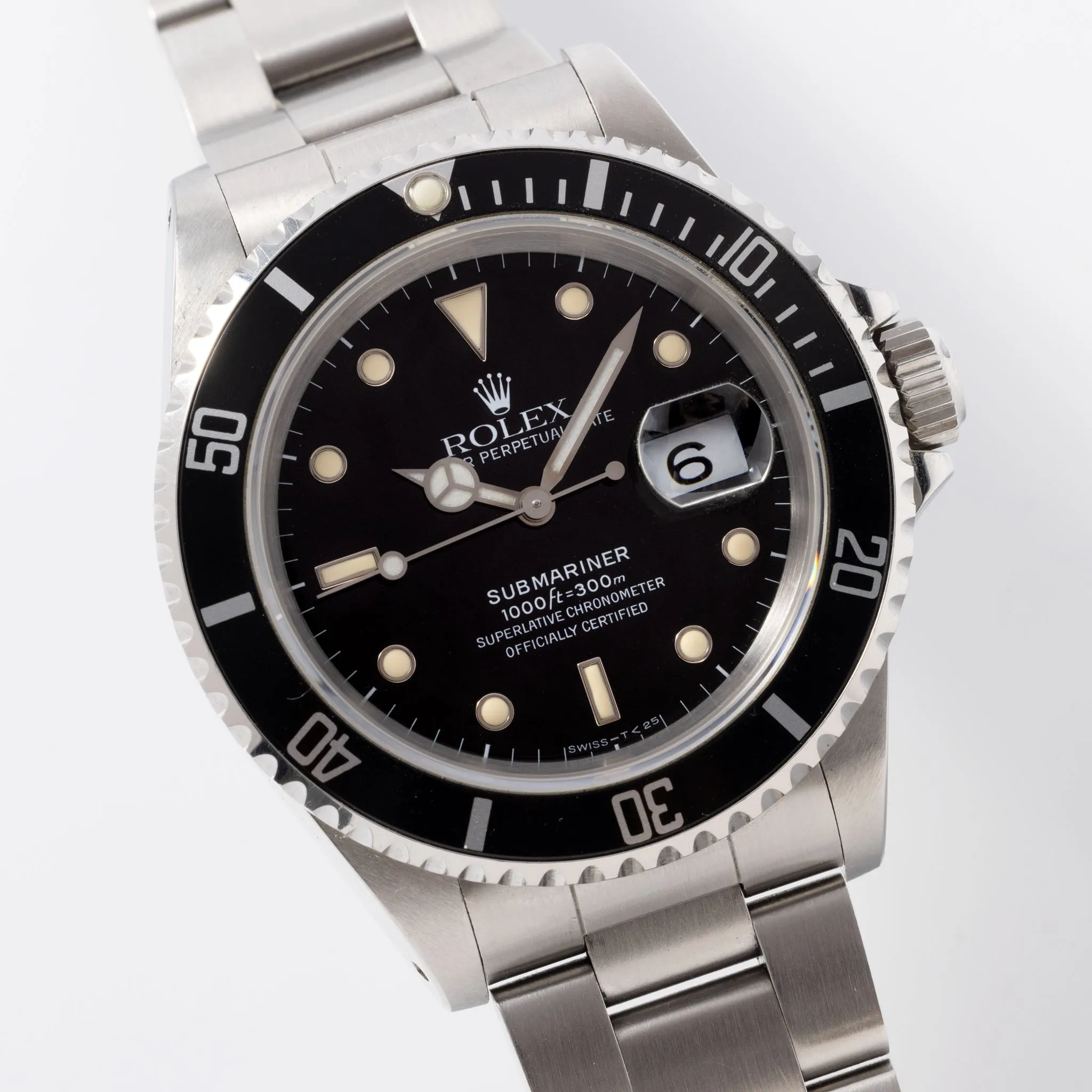 Rolex Submariner Date Tritium Dial Box and Accessories Ref 16610