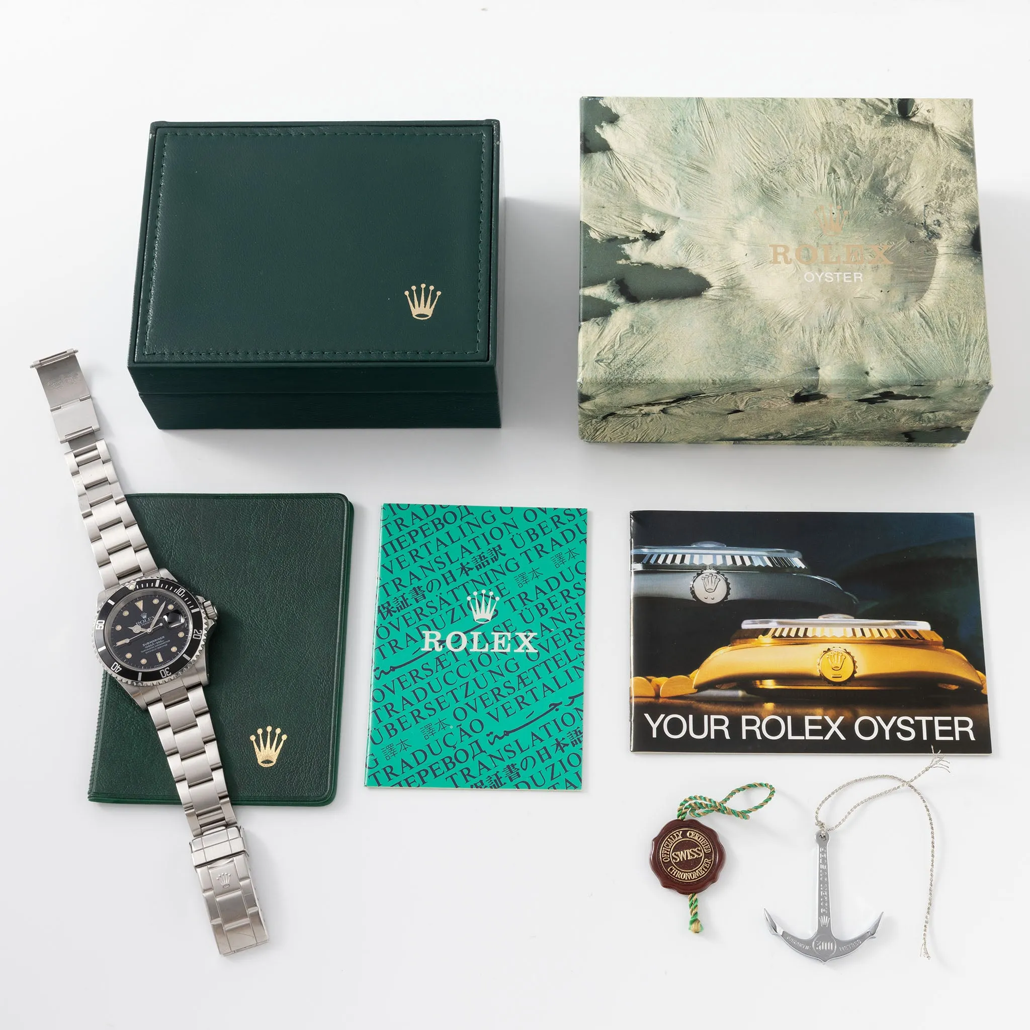 Rolex Submariner Date Tritium Dial Box and Accessories Ref 16610