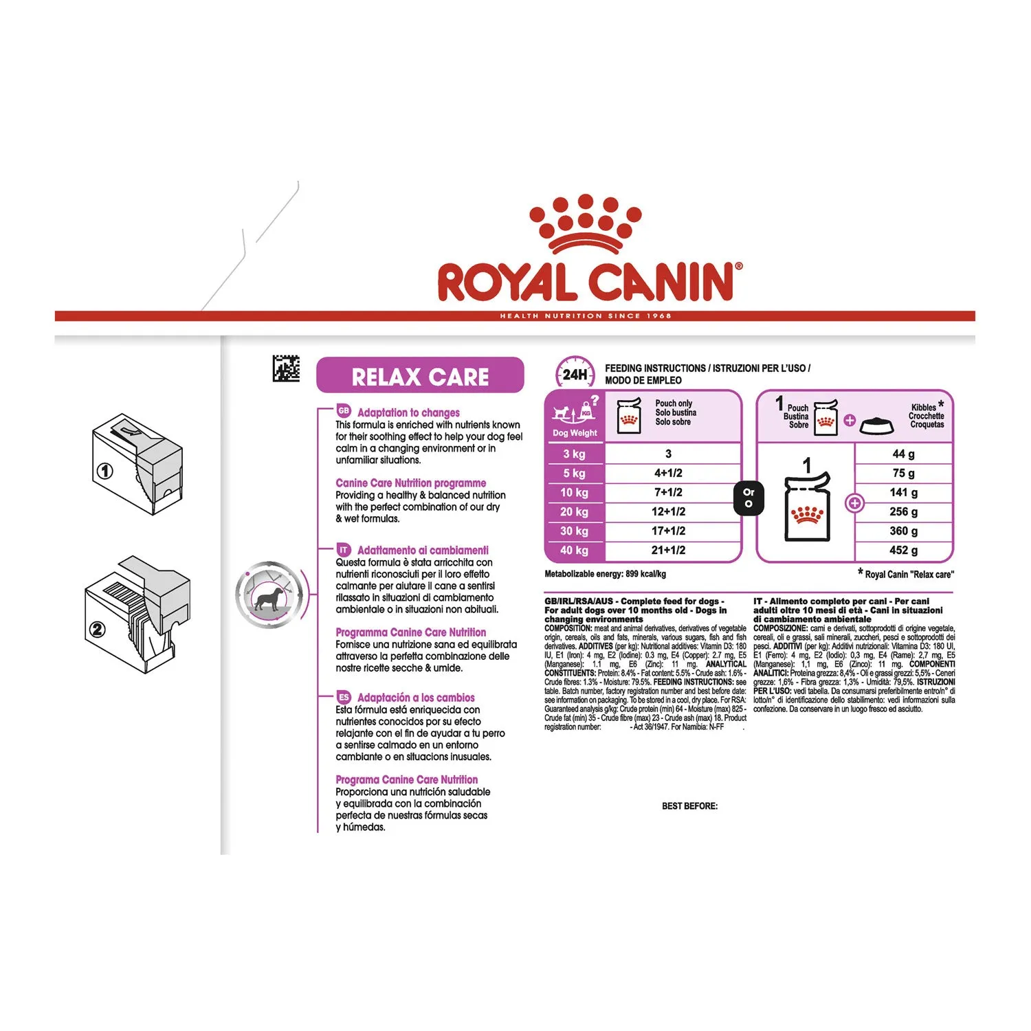 Royal Canin Relax Care Loaf Adult Wet Dog Food