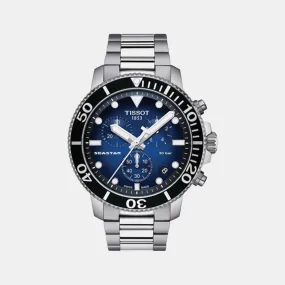 Seastar Men Quartz Blue Dial Chronograph Stainless Steel Watch T1204171104101