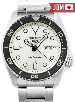 Seiko 5 Sports “Sports Style” 38mm Champagne White Ref. SBSA227