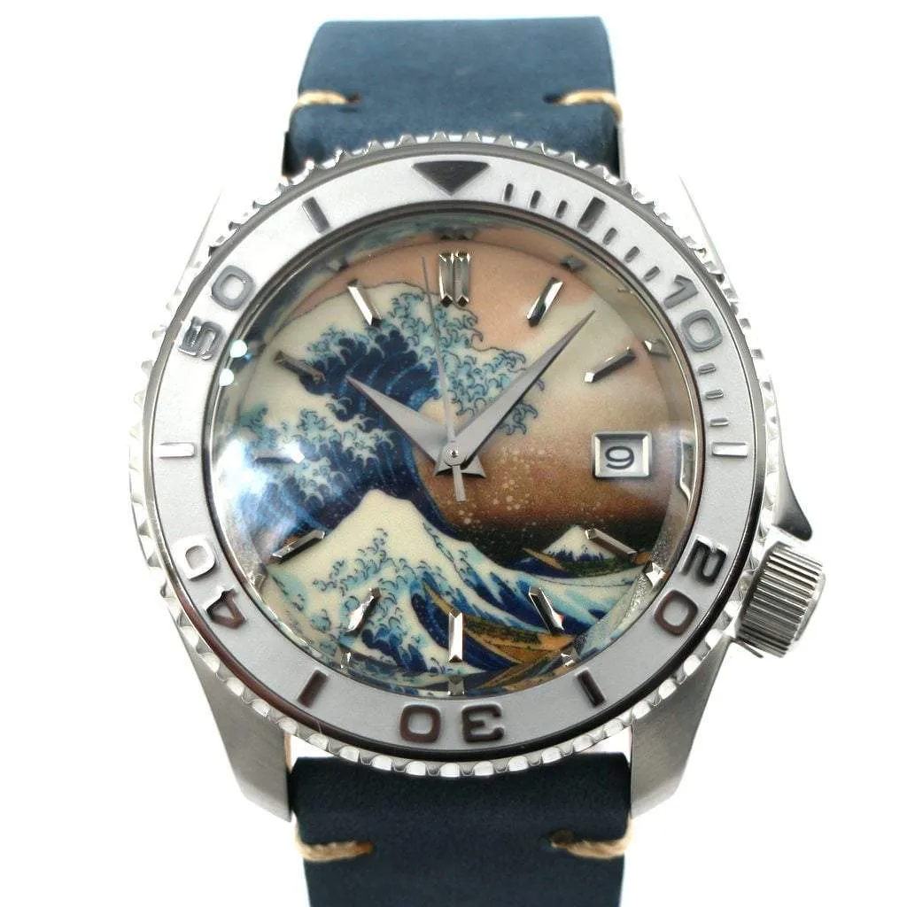 SEIKO 5 Sports SRDP55K1 The Great Wave off Kanagawa Mod #1