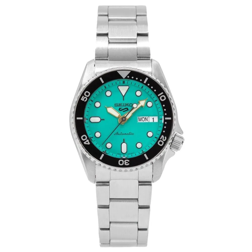 Seiko 5 Sports SRPK33 10 ATM Water Resistant 38.0mm Vibrant Green Dial Automatic Men's Watch