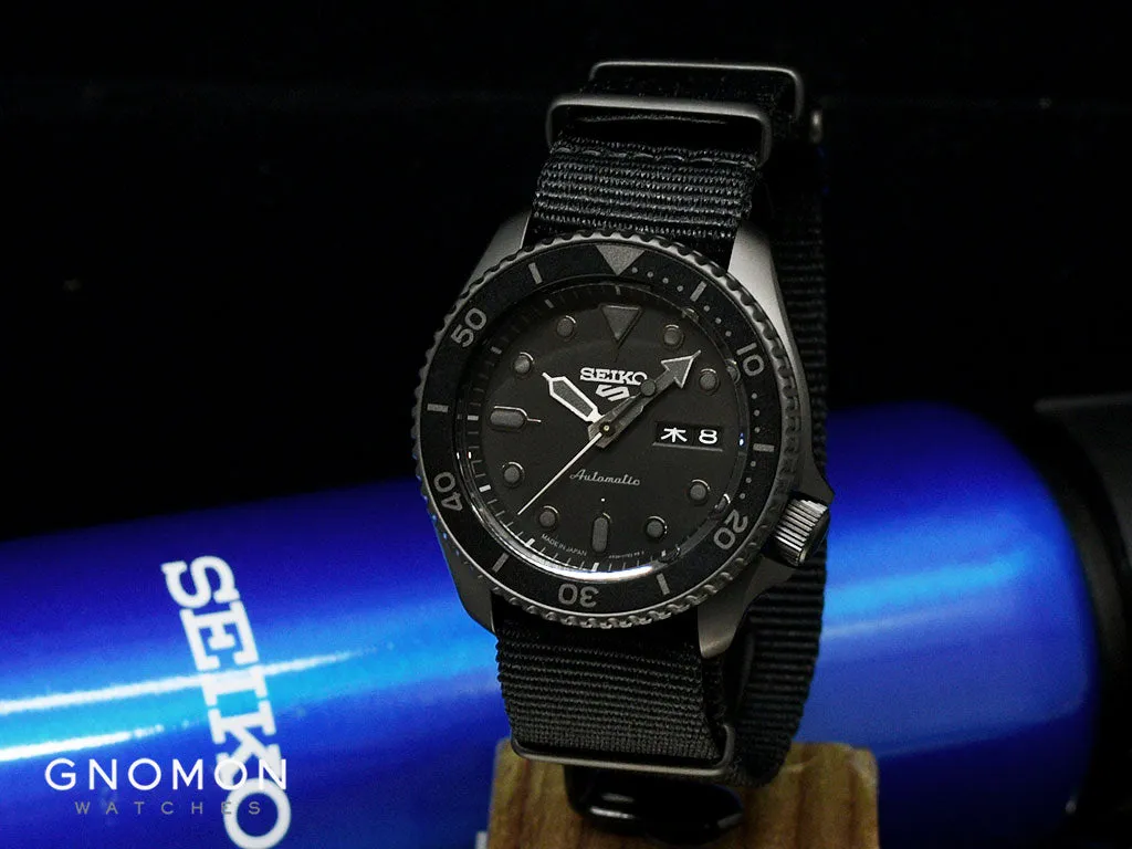 Seiko 5 Sports “Street Style” Blackout Ref. SBSA025