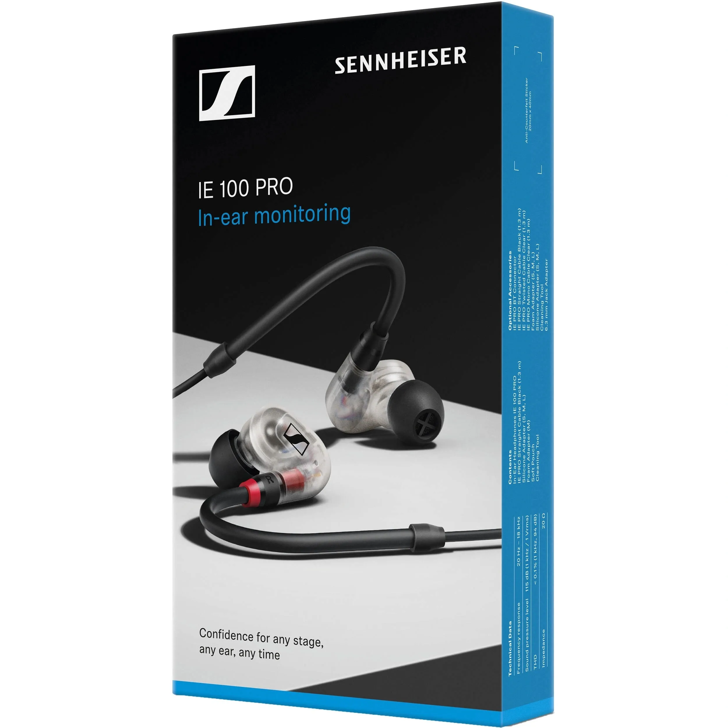 Sennheiser IE 100 Pro In-Ear Monitoring Headphones (Clear)