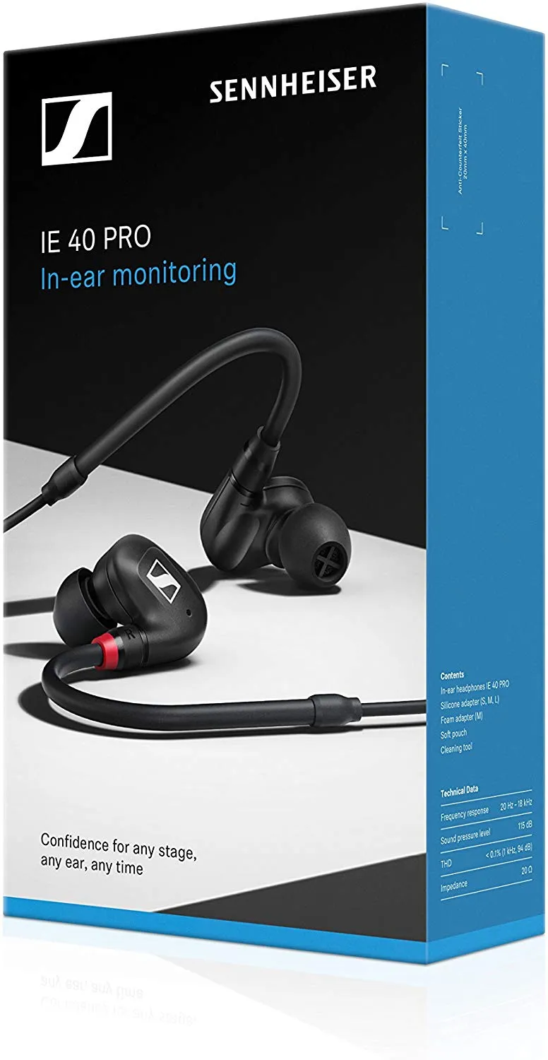 Sennheiser IE 40 PRO In-Ear Monitoring Headphones