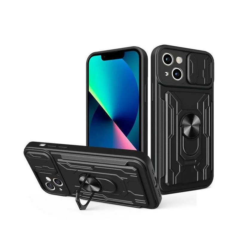 Shockproof Mobile Phone Cover w/- Camera Protection for iPhone XS Max Red