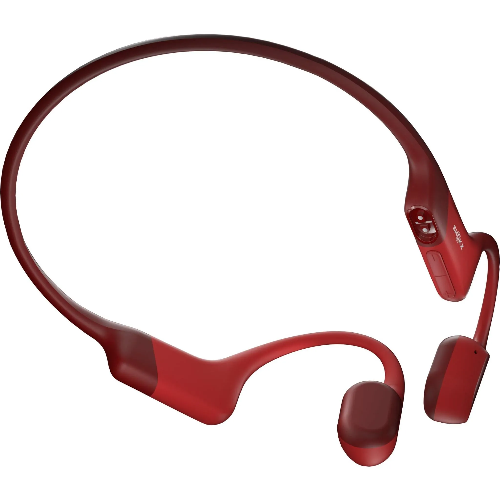 Shokz OpenRun Wireless Open-Ear Headphones (Red)