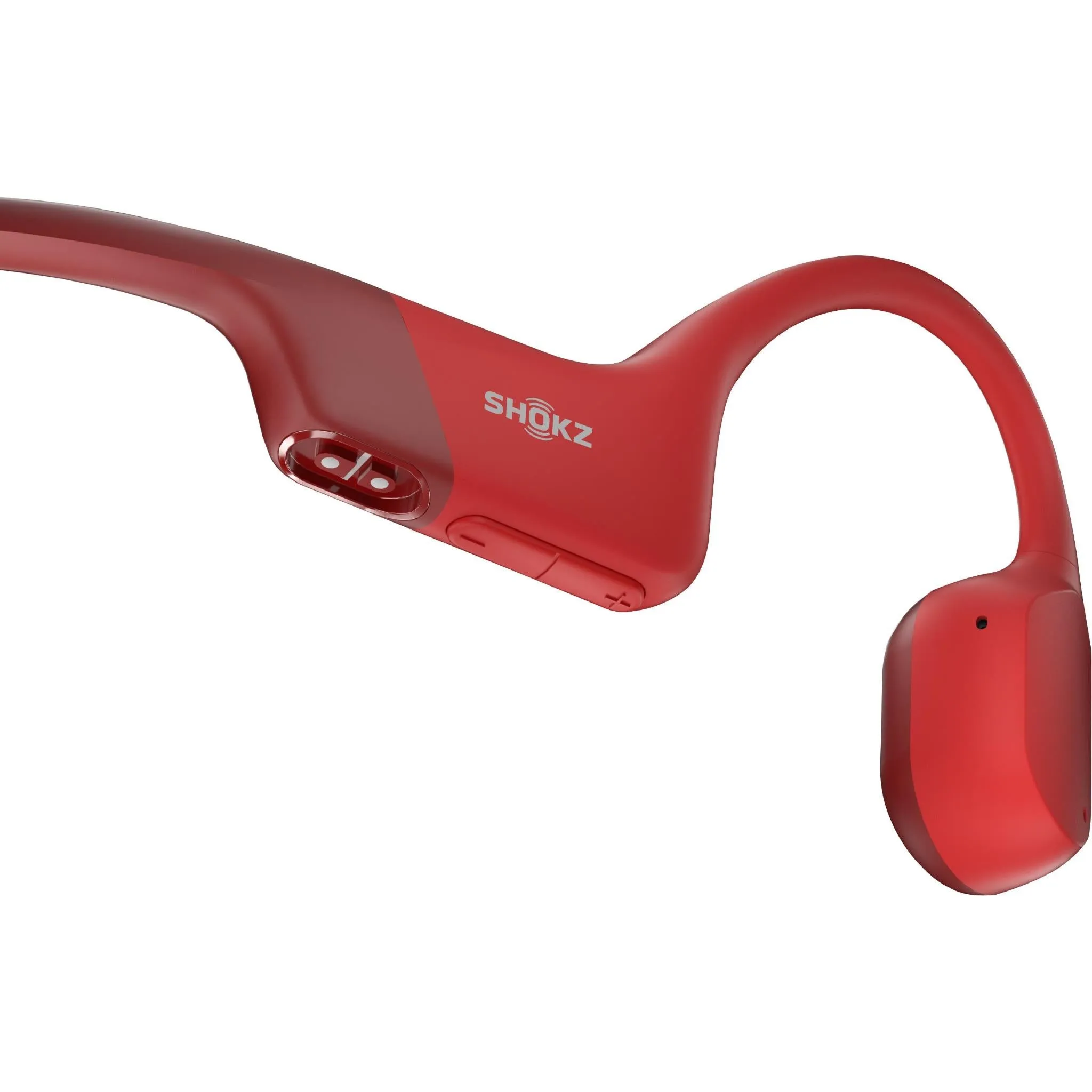 Shokz OpenRun Wireless Open-Ear Headphones (Red)