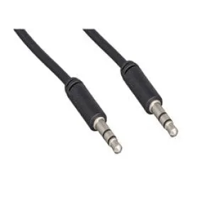 Slim Mold Aux Cable,  3.5mm Stereo Male to 3.5mm Stereo Male, 6 foot