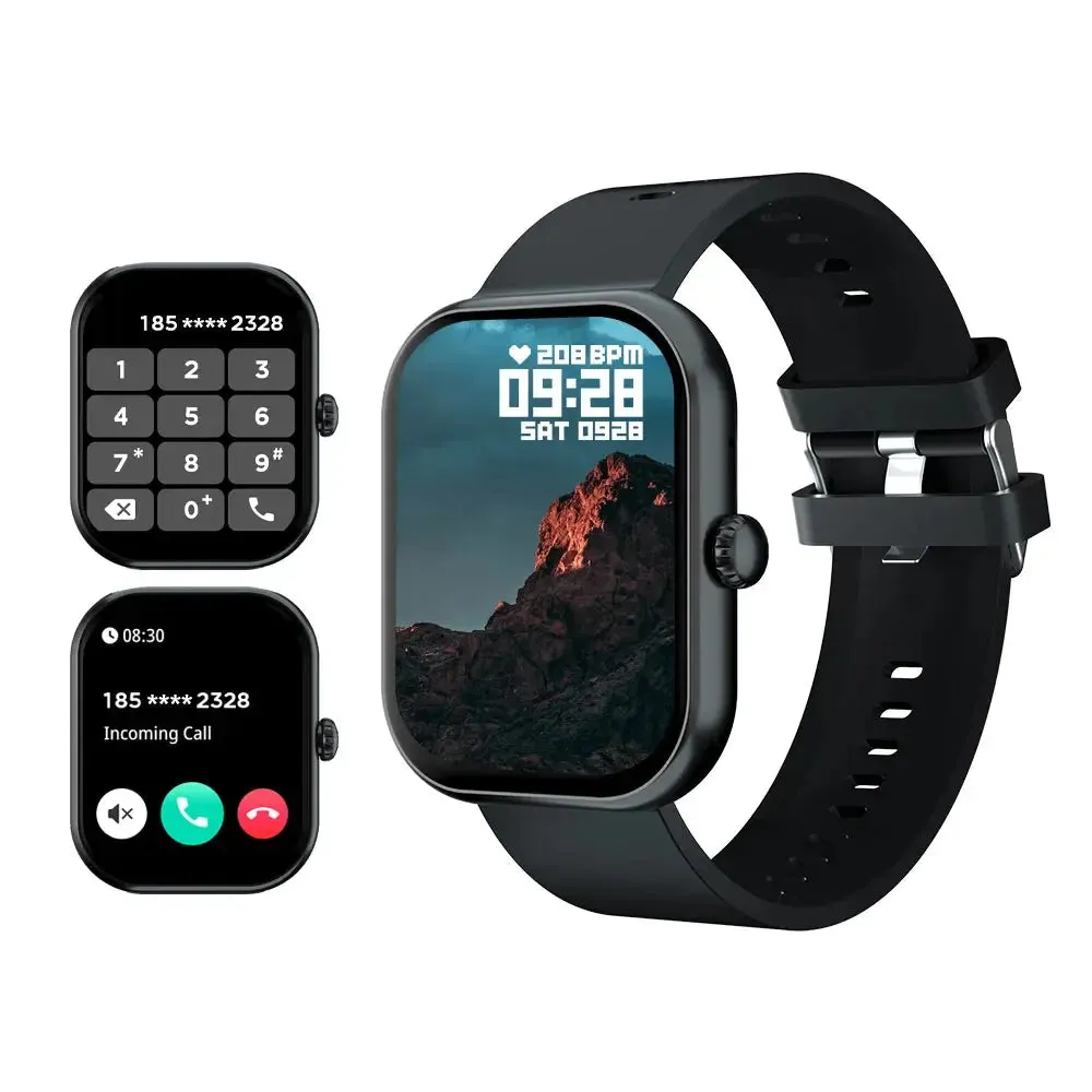 Smart Watch 2.01 HD Screen Answer Make Call 123 Sports Fitness Tracker IP68 Waterproof Smartwatch for Men Women Heart Rate Watch