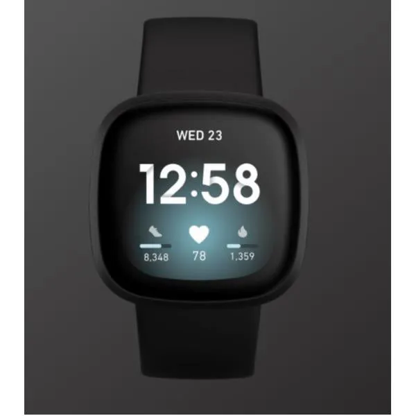 Smartwatch FiBit Versa 3 Orologio Fitness Nero