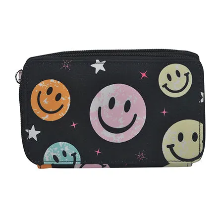 Smiley Face NGIL Canvas All in One Wallet