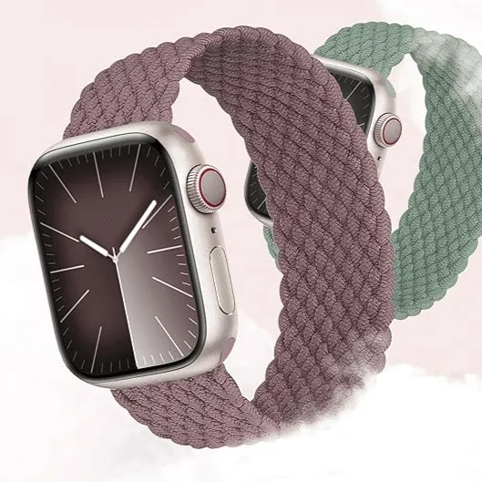 Soft Braided Loop Band For Apple Watch - Purple