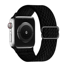 Solo Loop Braided Strap For Apple Watch 38/40/41mm- Jet Black