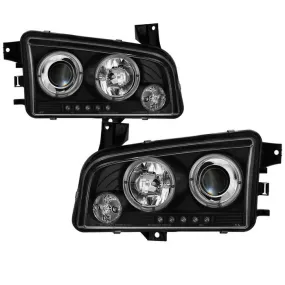 Spyder Dodge Charger 06-10 Halo Projector Headlights Black