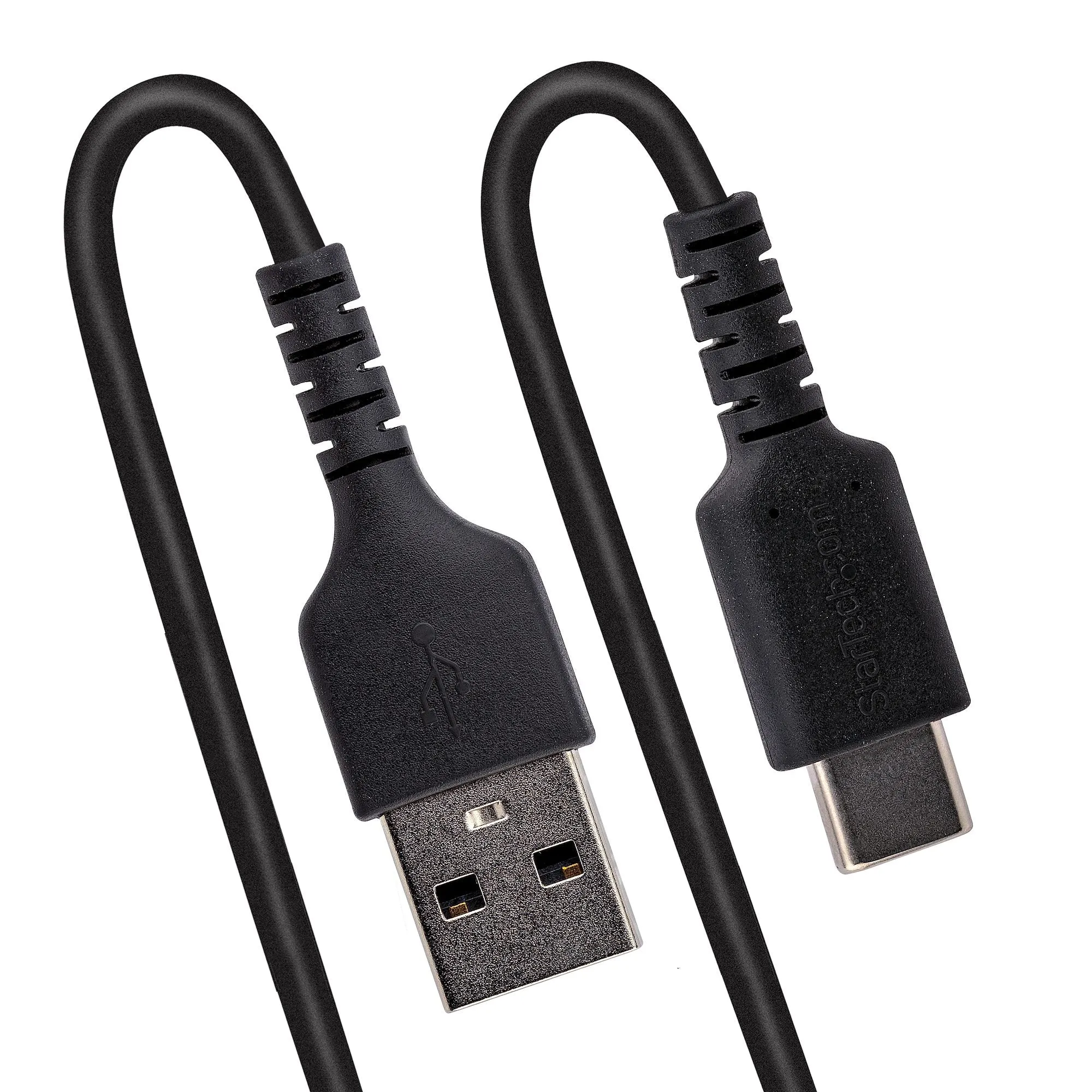 Startech.Com 20In (50Cm) Usb A To C Charging Cable, Coiled Heavy Duty Fast Charge & Sync Usb-C Cable, High Quality Usb 2