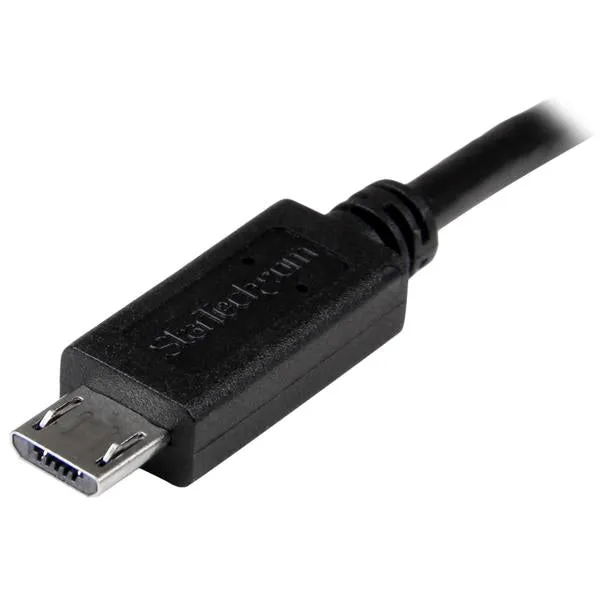 Startech.Com 8In Micro Usb To Micro Usb Cable - Male To Male - Micro Usb Otg Cable For Your Mobile Device (Uuusbotg8in)