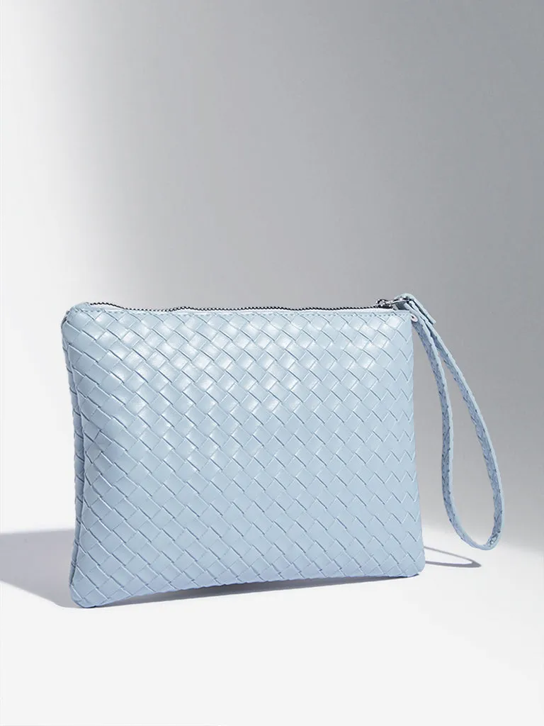 Studiowest Blue Textured Pouch